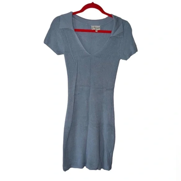 Freshman 1996 Blue Collared Bodycon Dress Size Medium - Picture 1 of 3